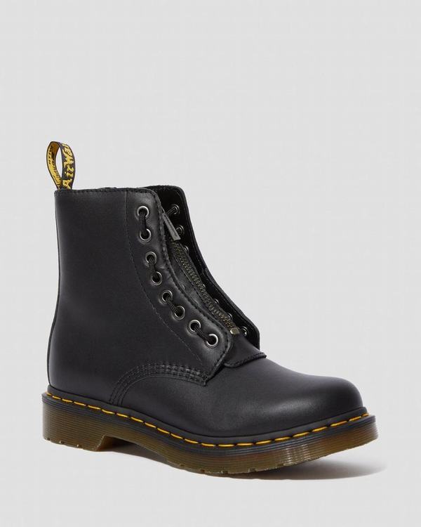 Dr Martens Dámské Kotníkové Boty 1460 Pascal Front Zip Nappa Černé, CZ-490621